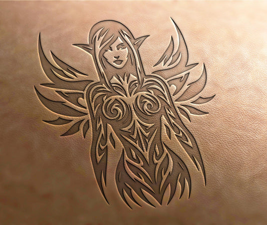 Leather Stamp : Elf - Delrin Material