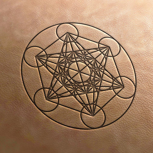 Leather Stamp : Metatron - Delrin Material