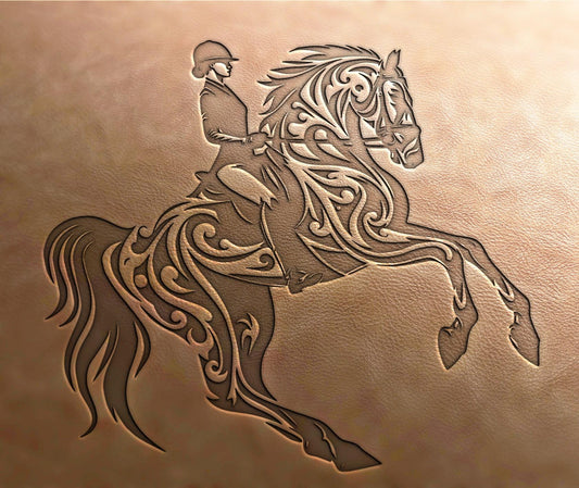 Leather Stamp : horse - Delrin Material