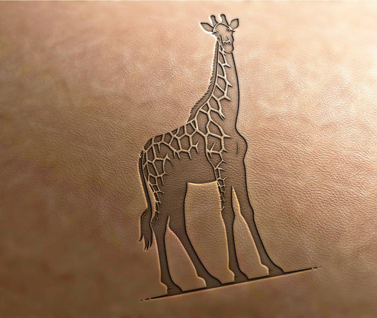 Leather Stamp : Giraffe - Delrin Material