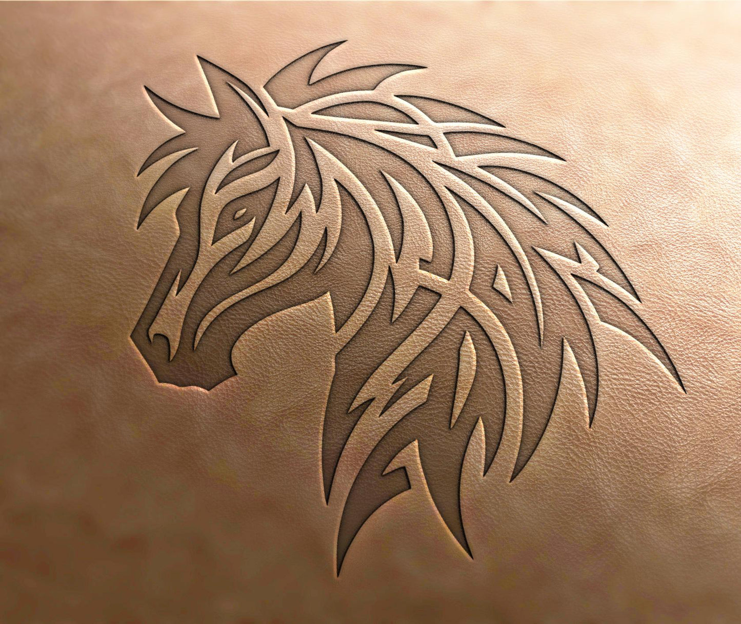 Leather Stamp : Horse - Delrin Material