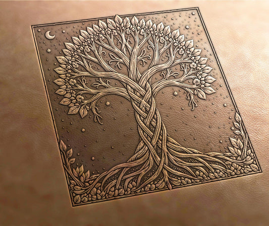 Leather Stamp : Celtic tree - Delrin Material