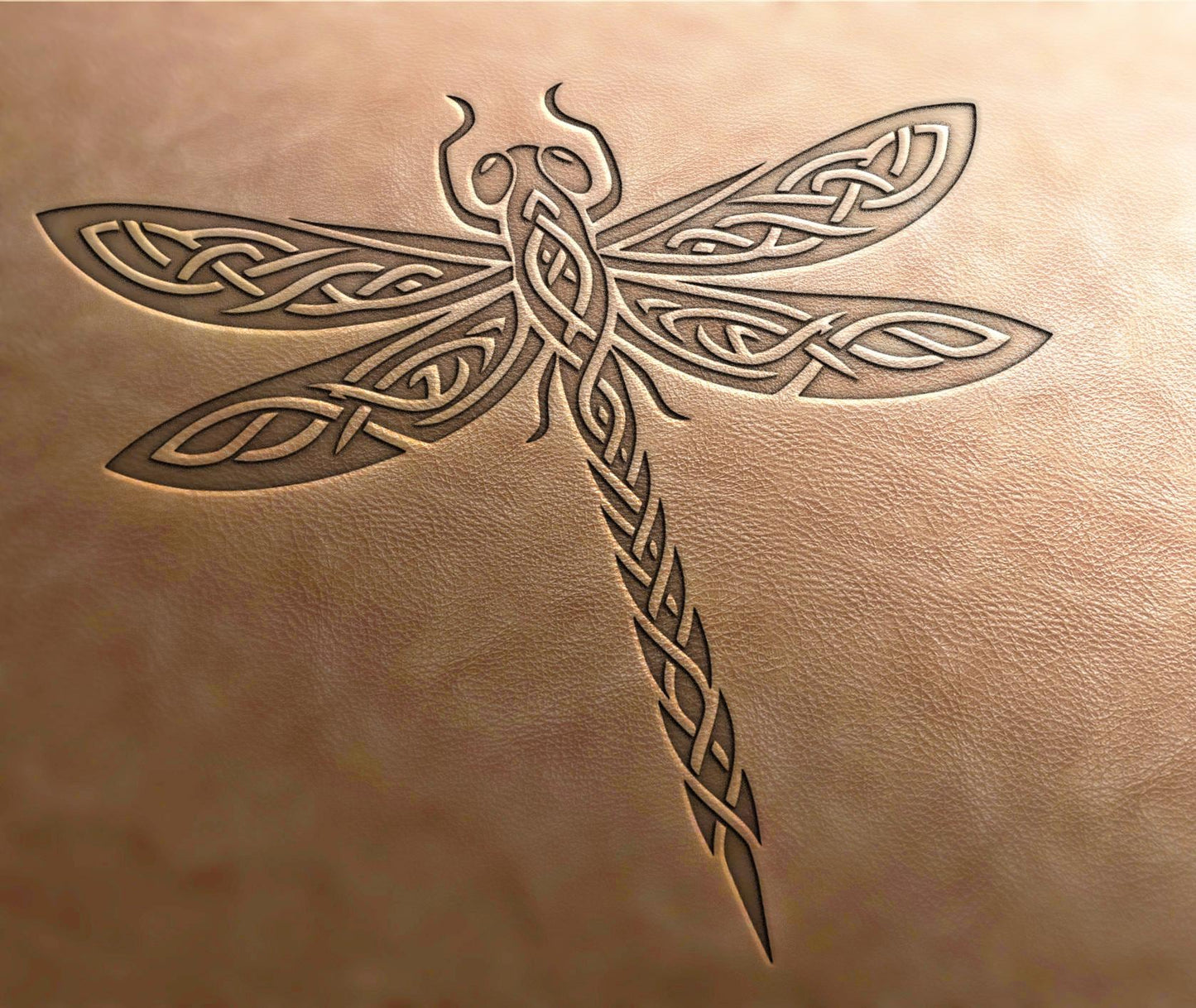 Leather Stamp : dragonfly - Delrin Material