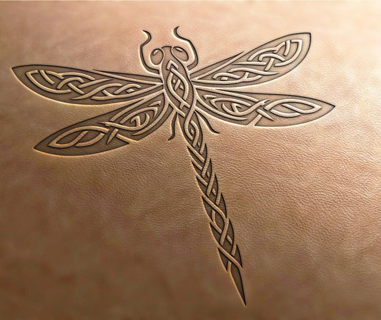 Leather Stamp : dragonfly - Delrin Material